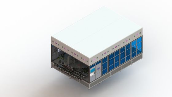 Type de ligne droite d'équipement de presse de Li Ion Battery Manufacturing Equipment Hot de 4 stations