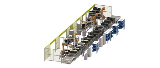 Ligne élevée de fabrication de batterie de niveau de sécurité pour la qualité et la facilité d'utilisation du produit élevées