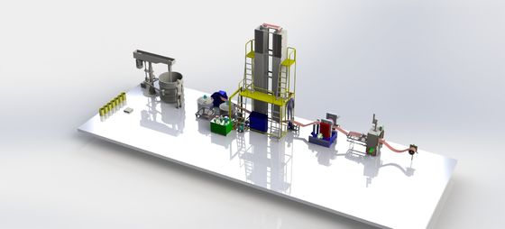 Chaîne de production de réduction en pulpe de plat de batterie de Ni H, chaîne de production de nickel de fer équipement