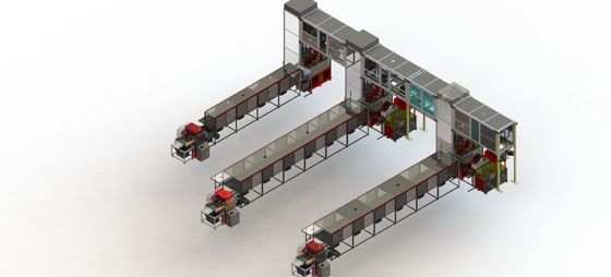 Chaîne de montage de fer au nickel de plat de batterie chaîne de production de plat de batterie cadmium-nickel