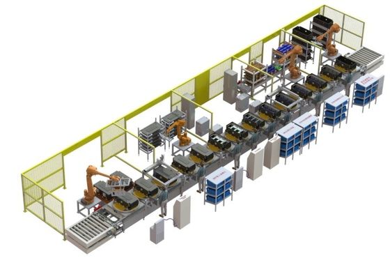 Chaîne de production de batterie au lithium de contrôle de PLC automatique pour le téléphone portable automatique de démarreur