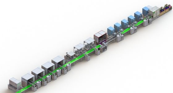 Chaîne de production automatique de batterie de voiture électrique du lithium 10PPM de démarreur de PLC