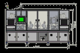 Chaîne de production blanche de batterie d'ion de lithium machine de stratification de station de double
