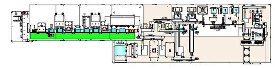 Chaîne de production simple de batterie d'ion de lithium chaîne de montage emballée flexible de cellules