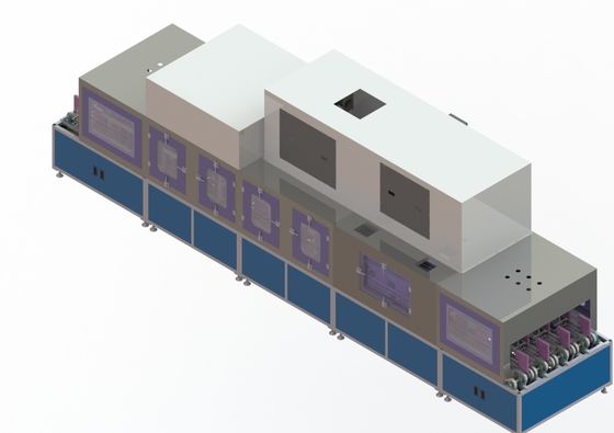 Chaîne de production automatique de batterie d'ion de lithium pour le nettoyage carré de batterie de série