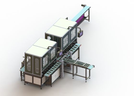 15PPM lithium Ion Battery Assembly Line, presse à mouler froide chaude de double station