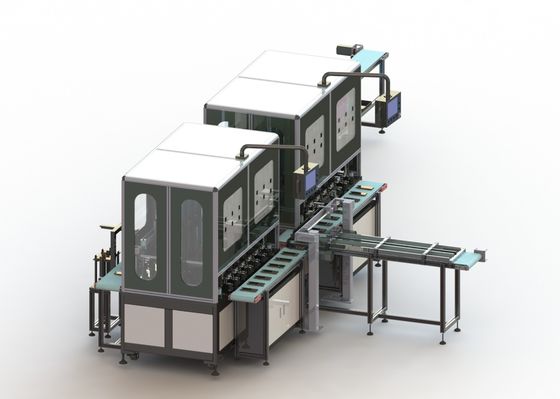 15PPM lithium Ion Battery Assembly Line, presse à mouler froide chaude de double station