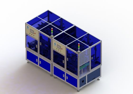 Queue 40PPM à grande vitesse de cellules de batterie de Li Ion Battery Manufacturing Equipment Square attachant du ruban adhésif dans Shell Machine