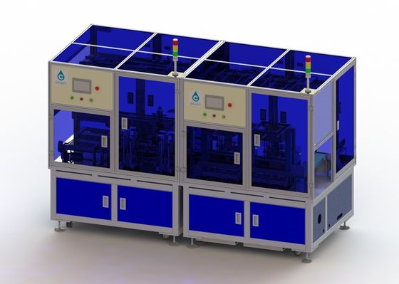 Queue 40PPM à grande vitesse de cellules de batterie de Li Ion Battery Manufacturing Equipment Square attachant du ruban adhésif dans Shell Machine