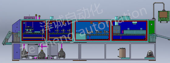 Machine de nettoyage cylindrique de batterie au lithium, lithium Ion Battery Production Line