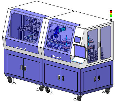 Ligne automatique détecteur de machine de stratification d'écran tactile de PLC de qualité de Polonais