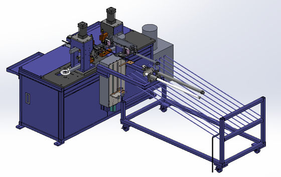 Chaîne de production automatique de batterie de PLC d'Omron soudeuse à nervures de tache de rendement élevé