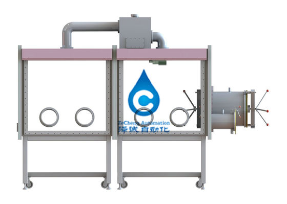 Chaîne de production de batterie au lithium de contrôle de PLC 2 boîte à gants standard de section
