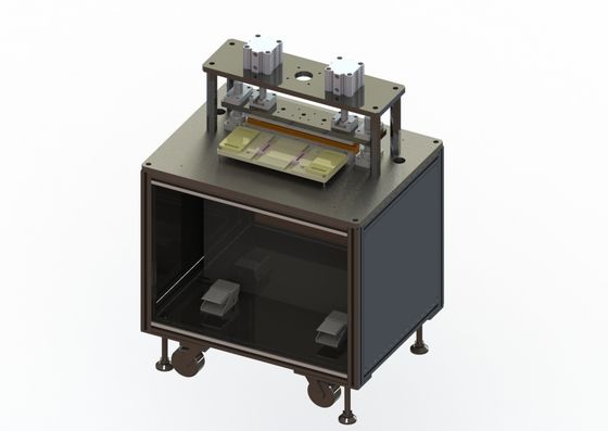 Chaîne de production semi automatique de batterie au lithium machine de découpage négative positive