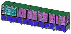 Ligne complètement automatique en aluminium d'enveloppement de station de Shell Car Battery Production Line double