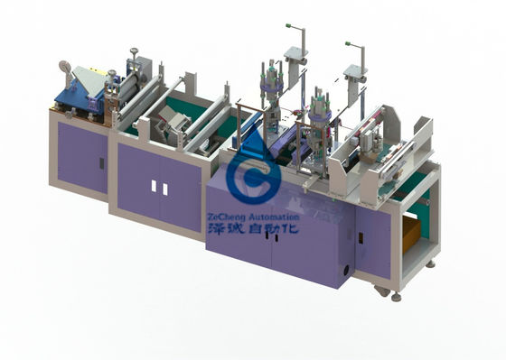 Chaîne de production de la batterie 6KW machine automatique de masque de pliage de contrôle de PLC