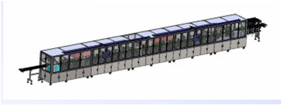 Chaîne de production automatique de batterie flexible série douce de batterie de puissance de paquet