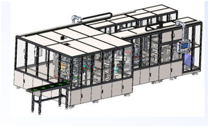 Chaîne de production automatique de batterie flexible série douce de batterie de puissance de paquet