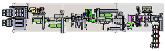 Chargement et déchargement automatiques de détection de CCD d'équipement de soudure laser de plat de transfert