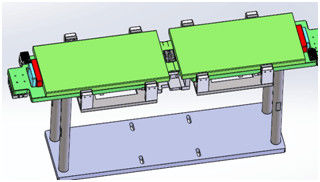 Chargement et déchargement automatiques de détection de CCD d'équipement de soudure laser de plat de transfert