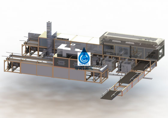 Chaîne de production complètement automatique de batterie au lithium de dessiccateur de nettoyage de batterie