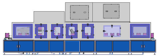 chaîne de production de batterie d'ion de lithium 3000KG machine de nettoyage de batterie de puissance de jet
