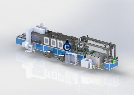 Chaîne de production de batterie au lithium 12PPM décapant ultrasonique SMC de batterie de puissance de 380V