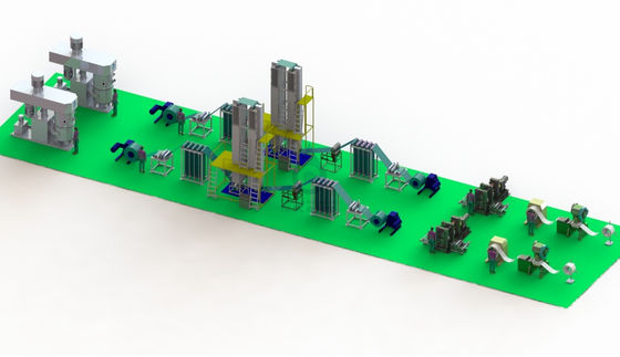 CZinc - batterie de nickel, fer - batterie de nickel, cadmium - chaîne de production automatique de plat de batterie de nickel