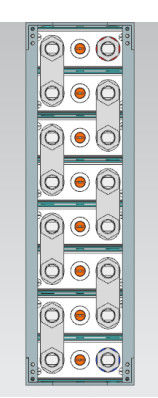 Batterie composée de zinc de nickel de la batterie 12V120Ah de zinc de Ni 8PCS